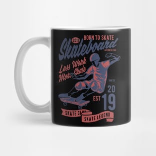 Skateboard Club, Vintage Retro Classic Mug